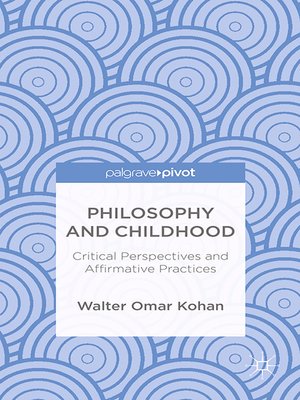 cover image of Philosophy and Childhood